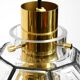Beautiful rare original 60s  Limburg octagonal glass pendant lamp