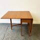 Table à manger à rabats en teck Schreiber des années 1960.