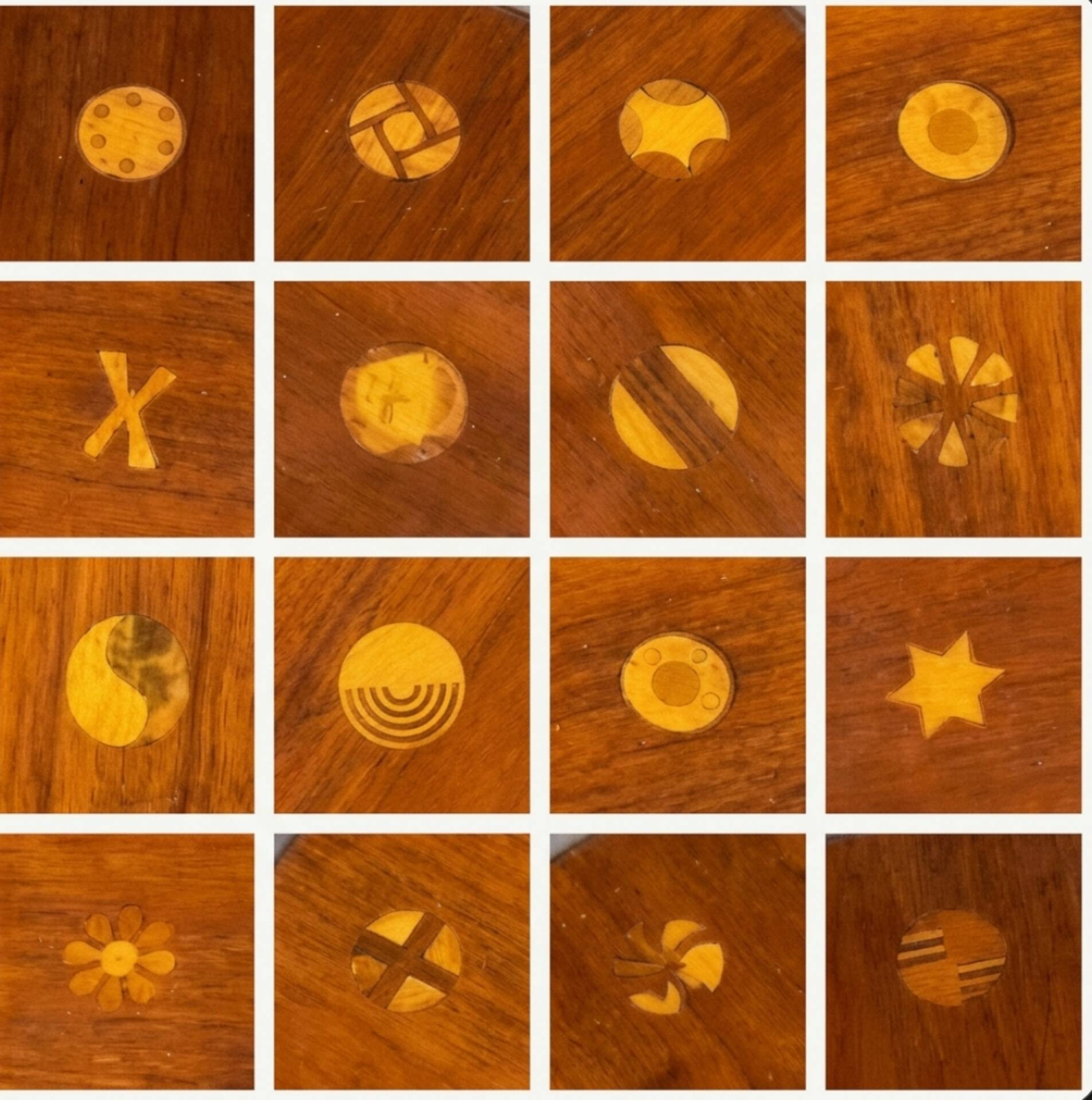 Unique cherry-wood table from Italy 60/70'