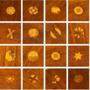 Unique cherry wood table from Italy from the 1960s/70s.
