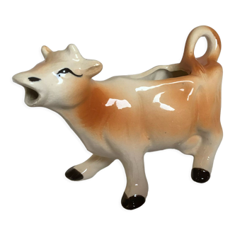 Zoomorphic milk jug creamer red cow shape