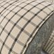 1970s modular sofa in plaid fabric