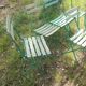 Sept chaises de jardin anciennes