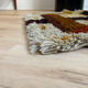 Vintage 1970s Space Age rug in long pile wool 62x115.