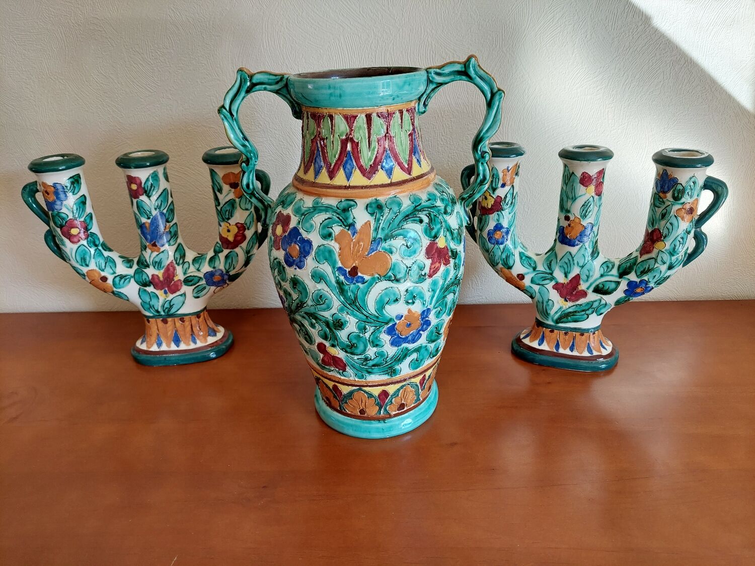 Large earthenware vase from Monaco Cerart 1950 1960