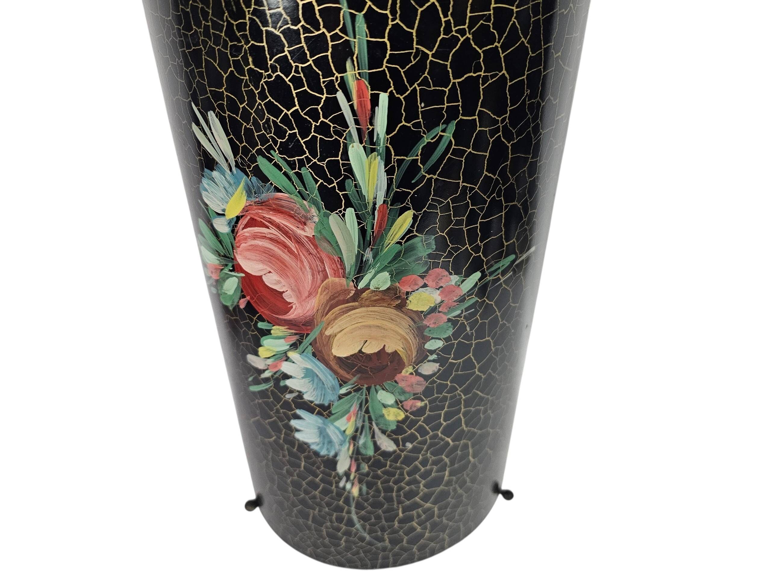 Dutch design - Umbrella bin (or umbrella stand) - hand-painted - enamel