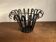 Mid-century Provence cache pot in flat iron XL 1960