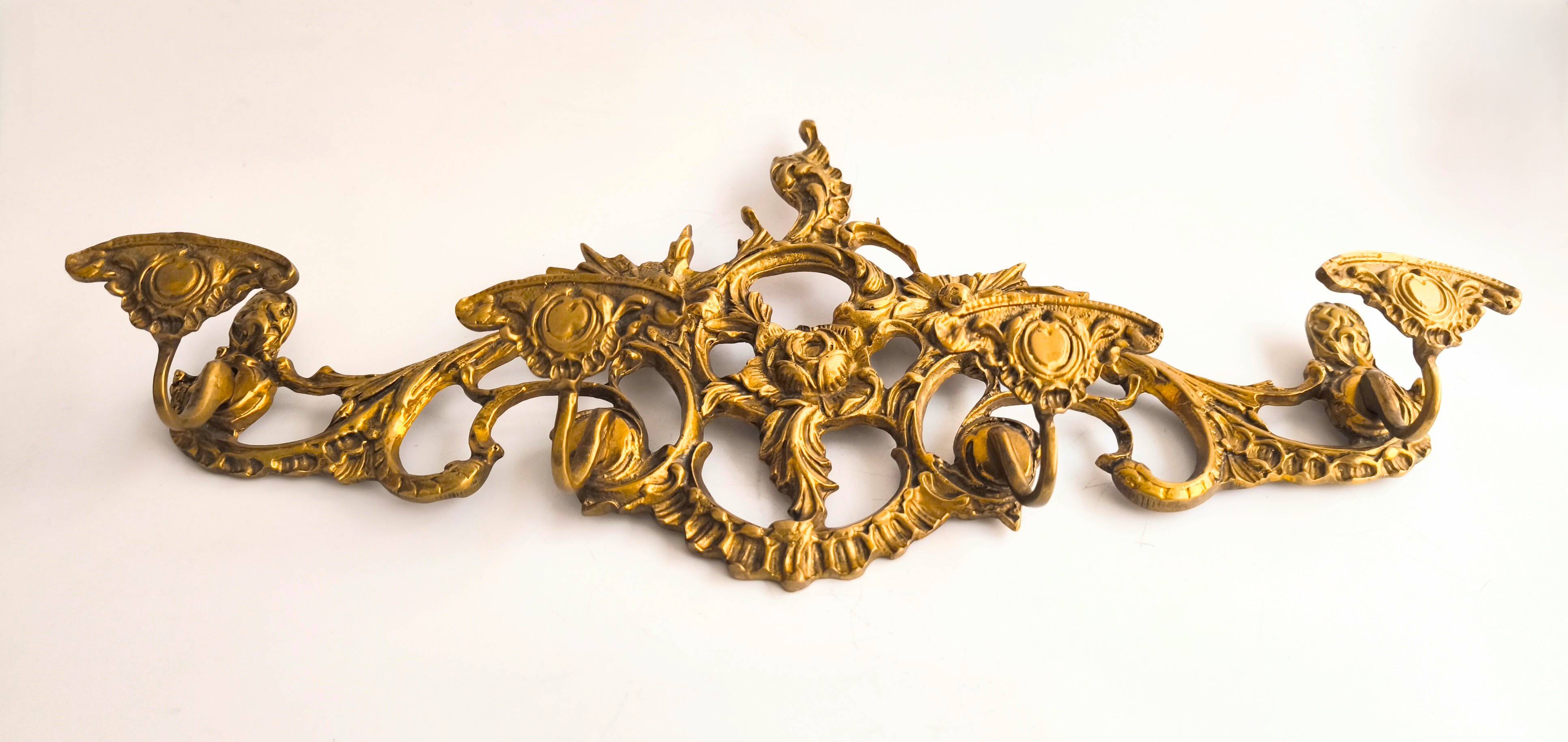 Perchero de bronce francés estilo Imperial