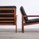 Vintage Danish Lounge Chairs in Teak by Illum Wikkelsø, 1950s, Set of 2