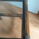 Wicker rattan glass end table