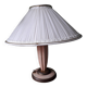 Vintage lamp from the 1940s with its pleated lampshade