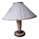 Vintage lamp from the 1940s with its pleated lampshade