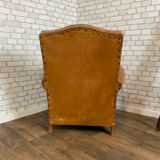 Club armchair in leather 1930