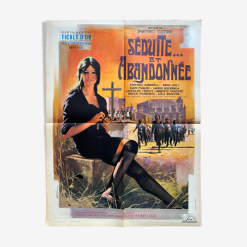 Affiche cinéma "Séduite et Abandonnée" Stefania Sandrelli 60x80cm 1964