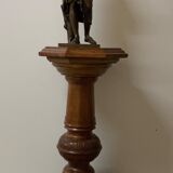 Walnut column, work of the late nineteenth century
