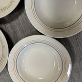 Striped soup plates