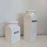 Set of 2 vintage kitchen pots / jars