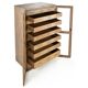 Solid wood artist's cabinet with 13 drawers (60 x 91 x 153cm)