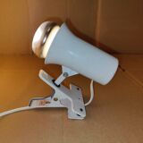 Vintage white clip-on spotlight lamp Lita
