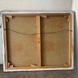 Oil on canvas "Dahlias", 1990s