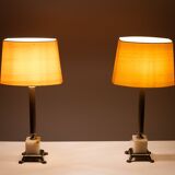 Pair Colum Table lamps 1970s Germany