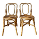 Pair of vintage rattan chairs