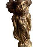 Vintage coffee table in onyx / Deknudt side table