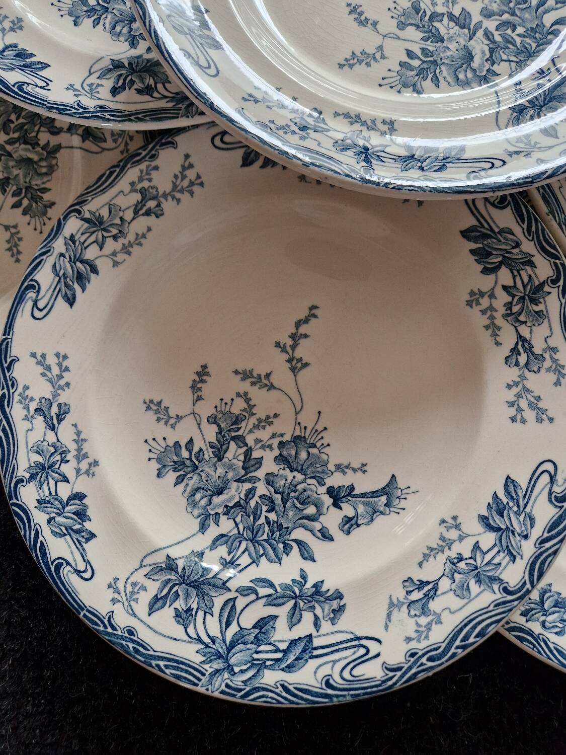 13 Longwy Azaleas dinner plates