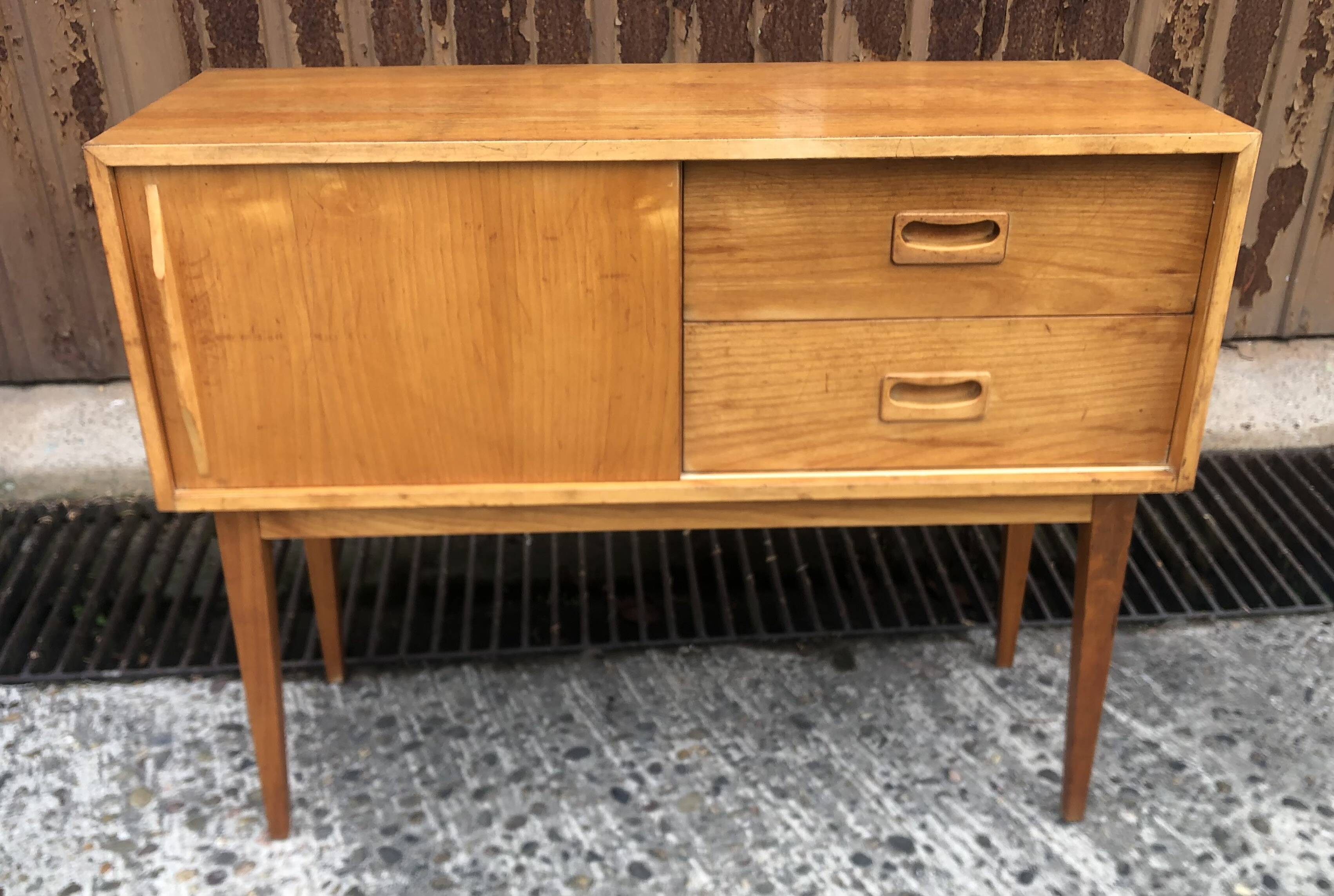 Sideboard Storage Scandinavian blond wood from the 60s