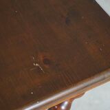 French sculptural desk in stained pine, early 20th century, Baroque style.