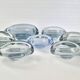 Set of 7 vintage Akva ashtrays by Per Lükten for Holmegaard 1950.