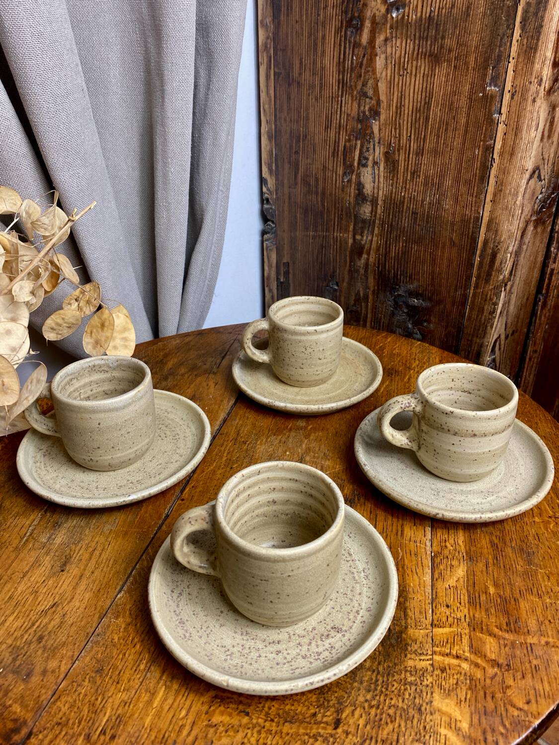 Niderviller stoneware coffee cups