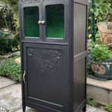 Buffet parisien vitré noir art déco 1930