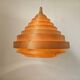 Midcentury Veneer Pendant in style of Hans-Agne Jakobsson, Denmark, 1970s