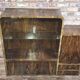 Vitrine Art Déco en noyer rénovée avec bar, rétro, vintage, années 40