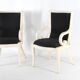 Pair of bone marquetry armchairs