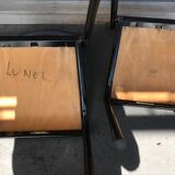 Series of 6 color school chairs