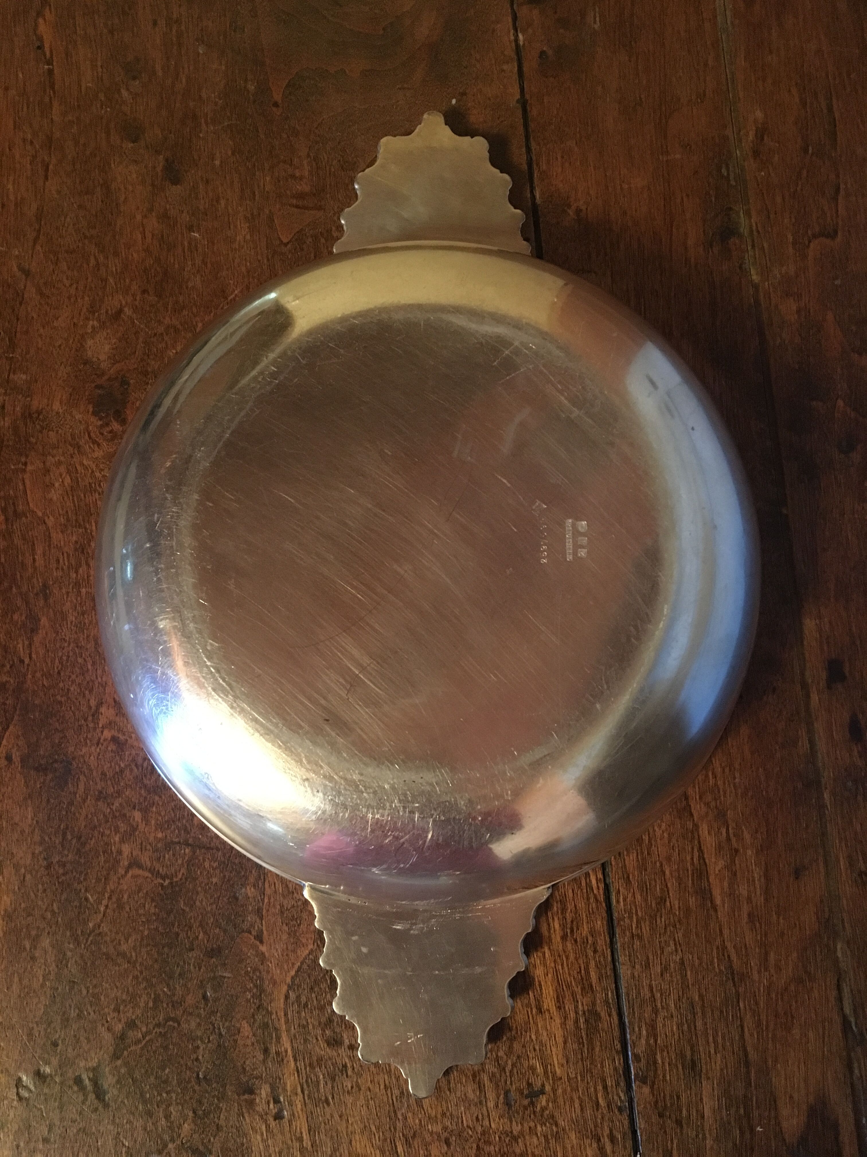 Christofle white metal serving dish