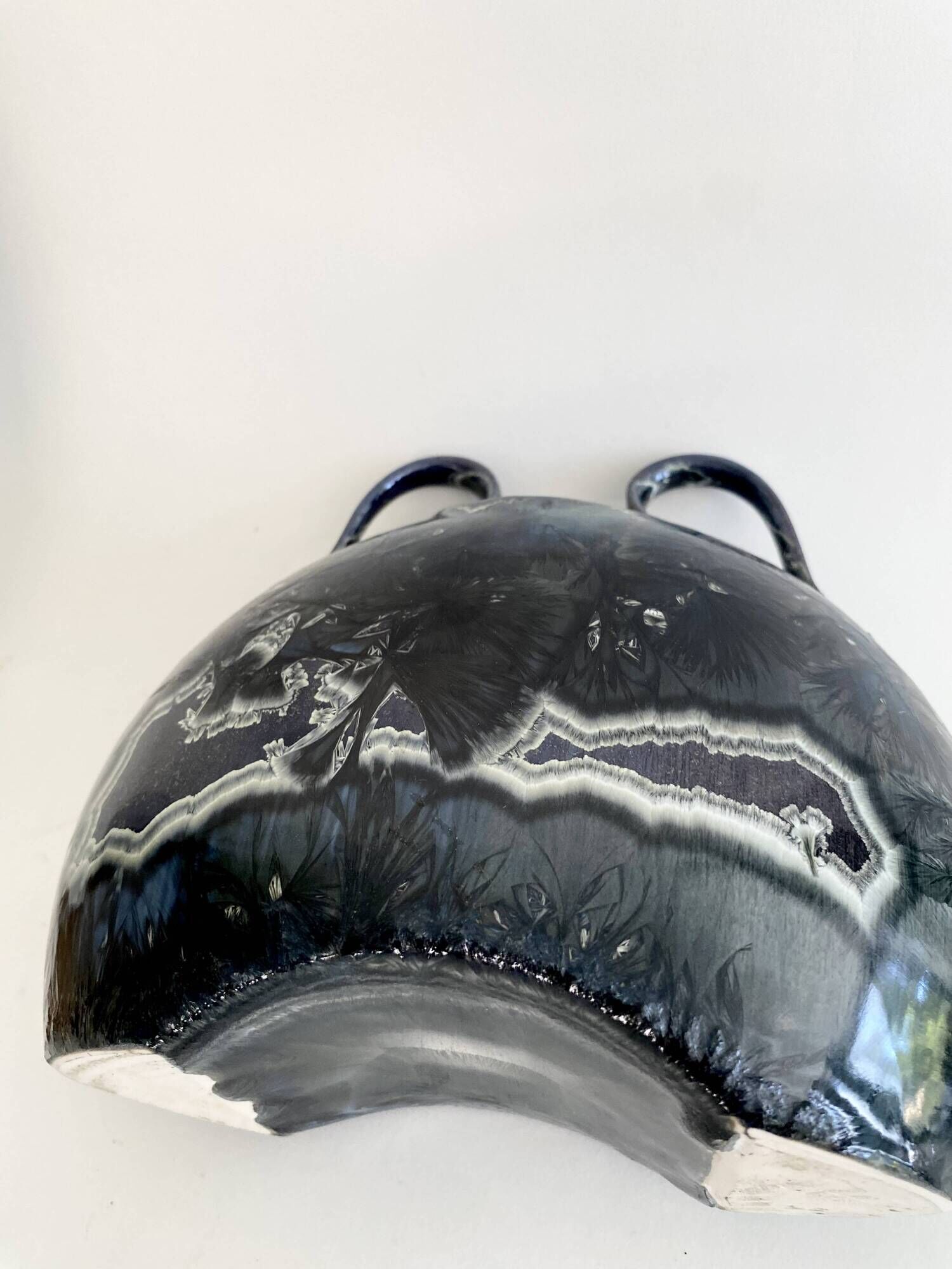 Vase with 2 handles, ceramic, 1979.
