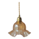 Amber glass pendant light