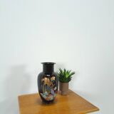 Black vintage porcelain vase