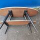 Coffee table oval compass legs vintage 50 60