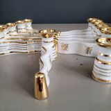 12 Limoges art porcelain knife rests in their case