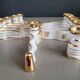 12 Limoges art porcelain knife rests in their case