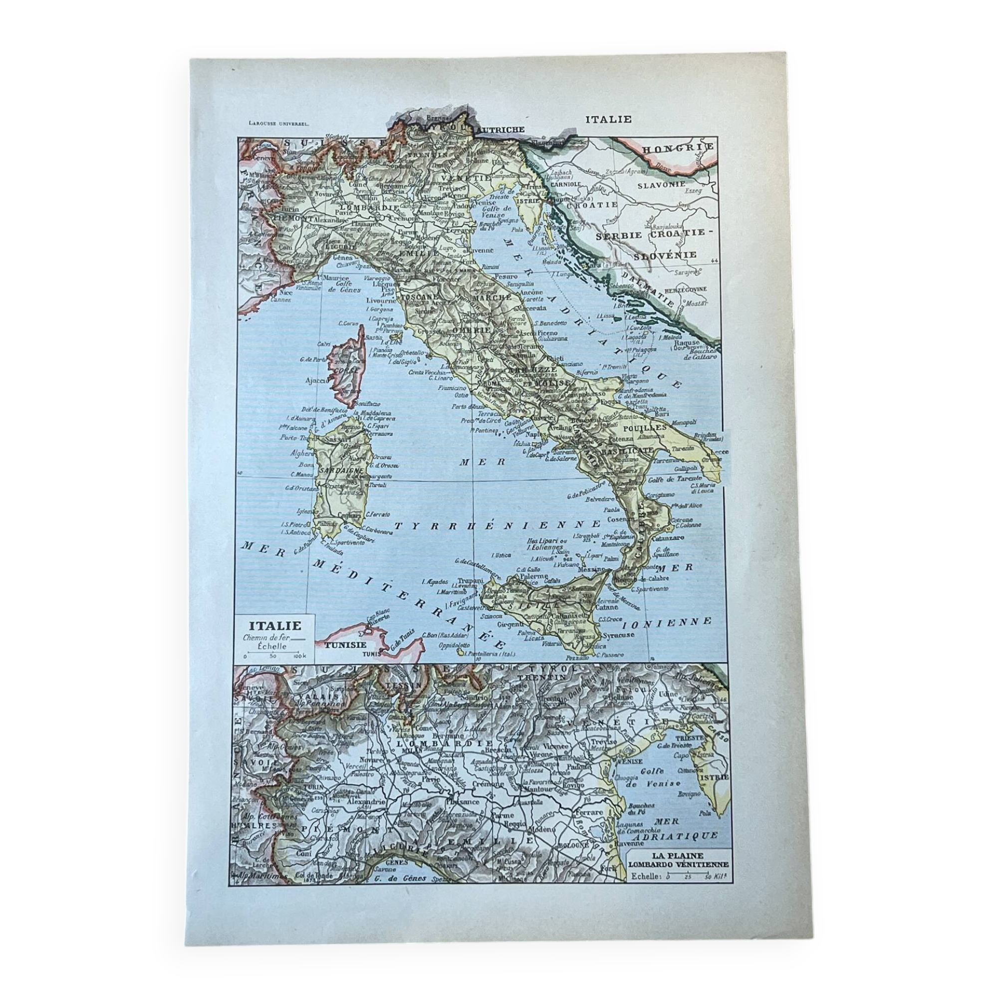 Map of Italy - 20x29cm