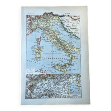 Carte Italie - 20x29cm
