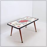 Mid-Century "Lady of Hearts" coffee table - 1950s
