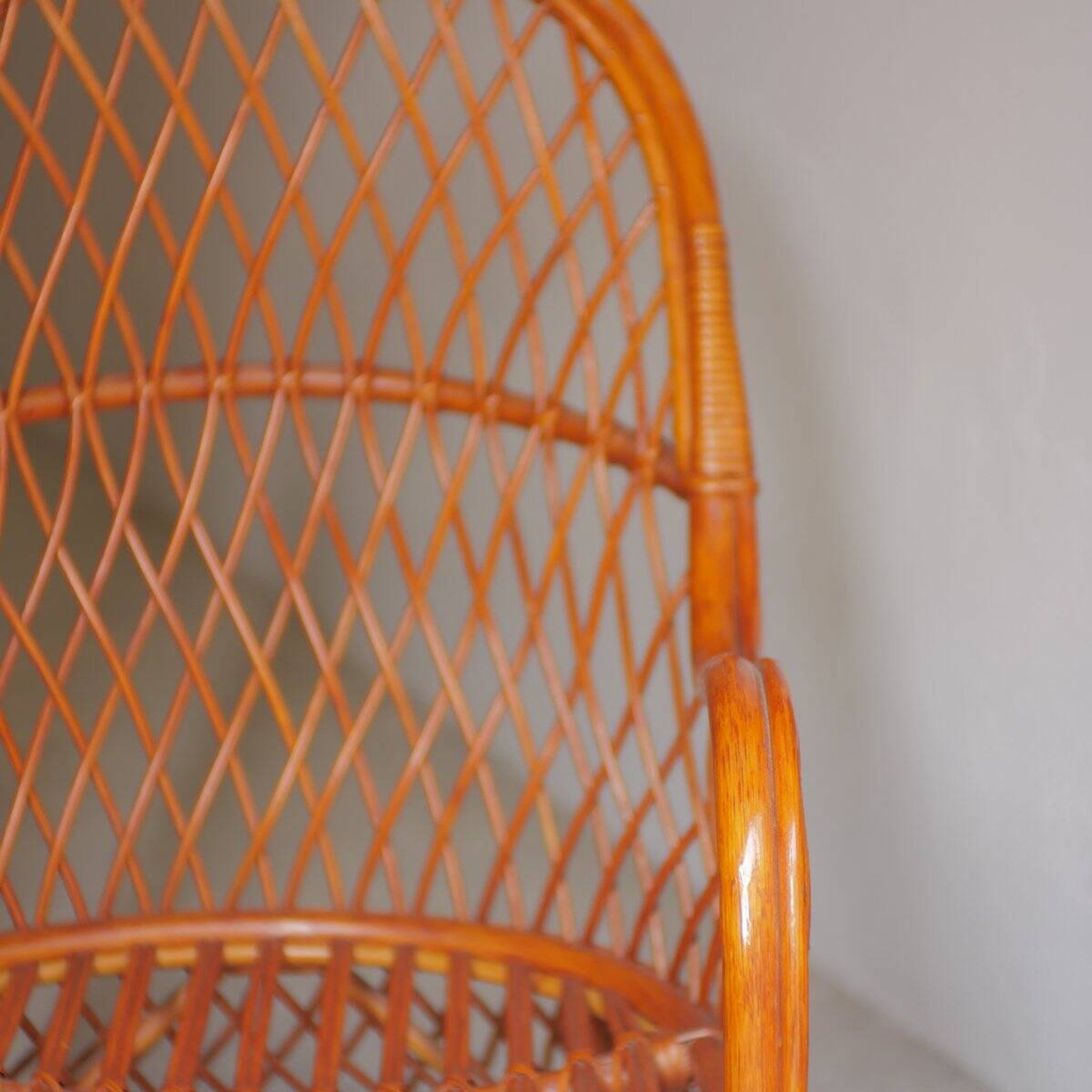 Wicker armchairs by Gervasoni, Italy, 1970s, set of 2