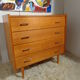 Vintage dresser of the 60s in light wood