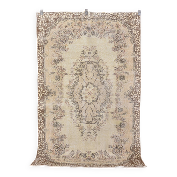 Tapis Oushak anatolien noué à la main sku1362